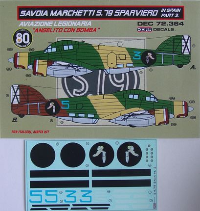 Decals SM.79 Sparviero in Spain Vol.3